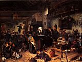 Jan Steen Famous Paintings - A School For Boys And Girls